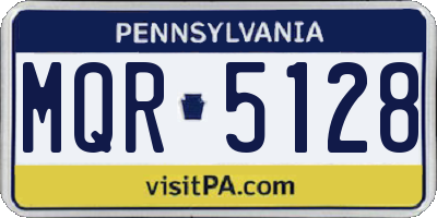 PA license plate MQR5128