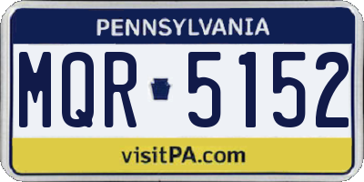 PA license plate MQR5152