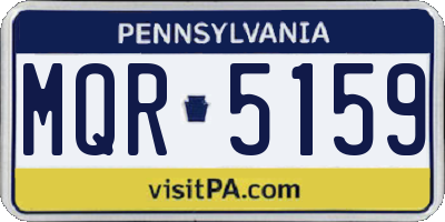 PA license plate MQR5159