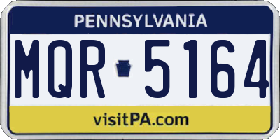 PA license plate MQR5164