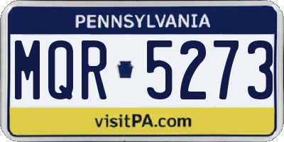 PA license plate MQR5273