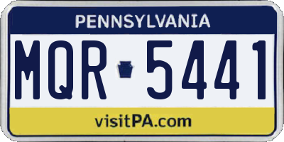 PA license plate MQR5441