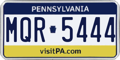PA license plate MQR5444