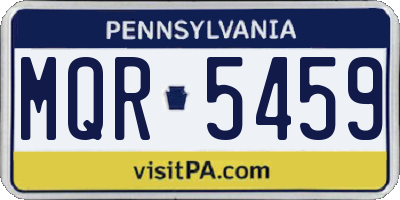 PA license plate MQR5459