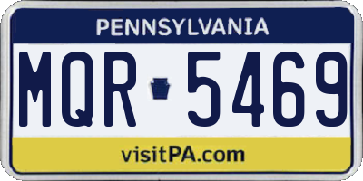 PA license plate MQR5469