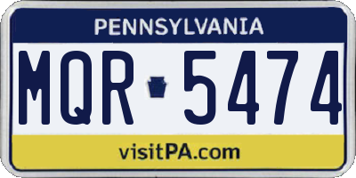 PA license plate MQR5474