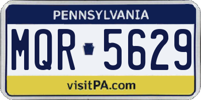 PA license plate MQR5629