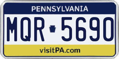 PA license plate MQR5690