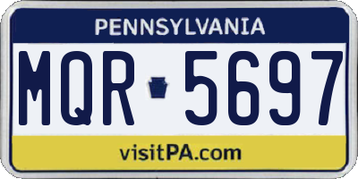 PA license plate MQR5697
