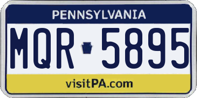 PA license plate MQR5895