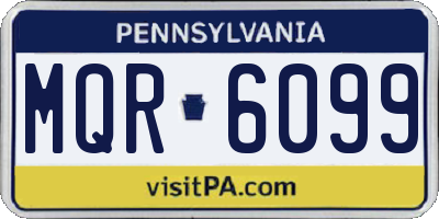 PA license plate MQR6099