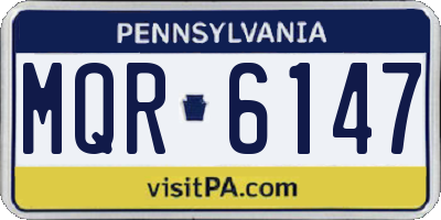 PA license plate MQR6147
