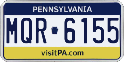PA license plate MQR6155
