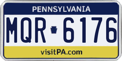 PA license plate MQR6176