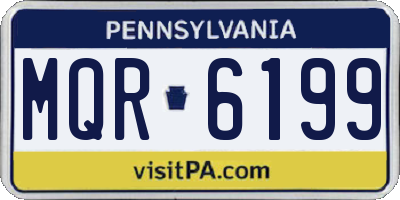 PA license plate MQR6199