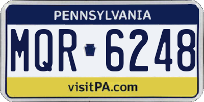 PA license plate MQR6248