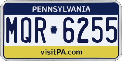 PA license plate MQR6255