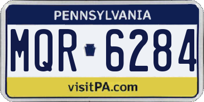 PA license plate MQR6284