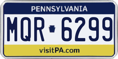 PA license plate MQR6299