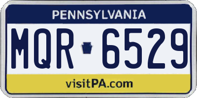 PA license plate MQR6529
