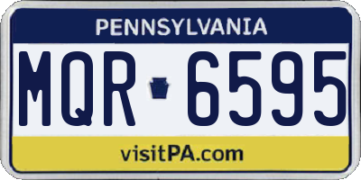 PA license plate MQR6595