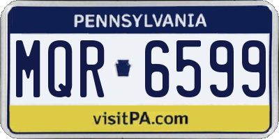 PA license plate MQR6599