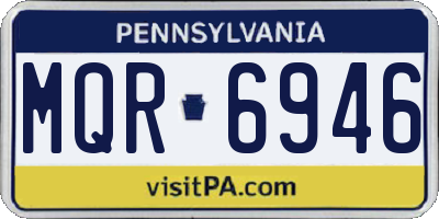 PA license plate MQR6946