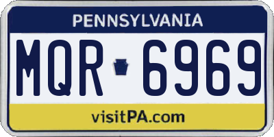 PA license plate MQR6969
