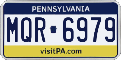 PA license plate MQR6979