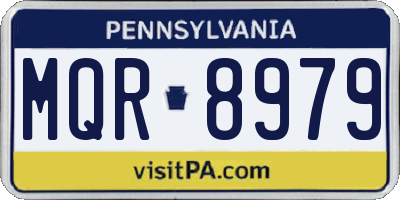 PA license plate MQR8979