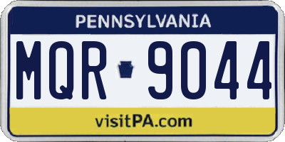 PA license plate MQR9044
