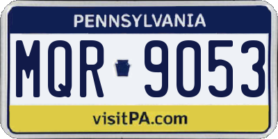 PA license plate MQR9053