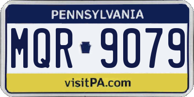 PA license plate MQR9079
