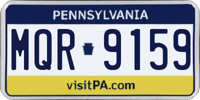 PA license plate MQR9159