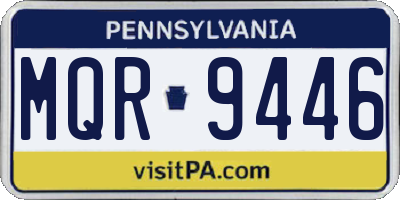 PA license plate MQR9446