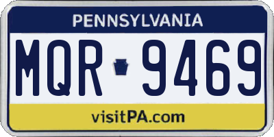 PA license plate MQR9469