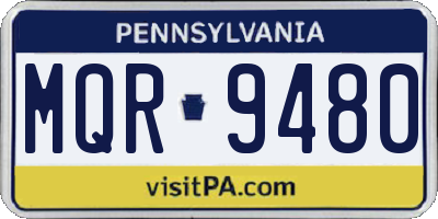 PA license plate MQR9480
