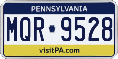 PA license plate MQR9528