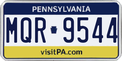PA license plate MQR9544