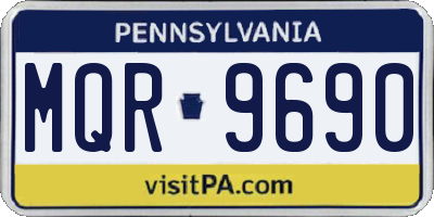 PA license plate MQR9690