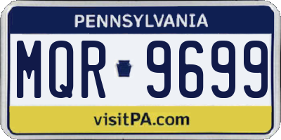 PA license plate MQR9699