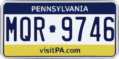 PA license plate MQR9746