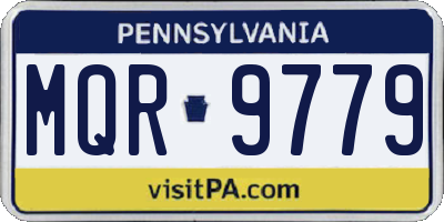 PA license plate MQR9779