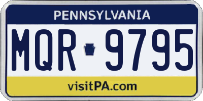 PA license plate MQR9795