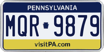 PA license plate MQR9879