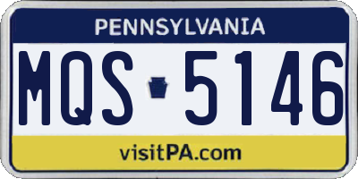 PA license plate MQS5146