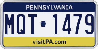 PA license plate MQT1479