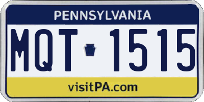PA license plate MQT1515