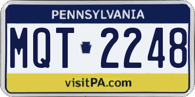 PA license plate MQT2248