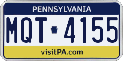PA license plate MQT4155
